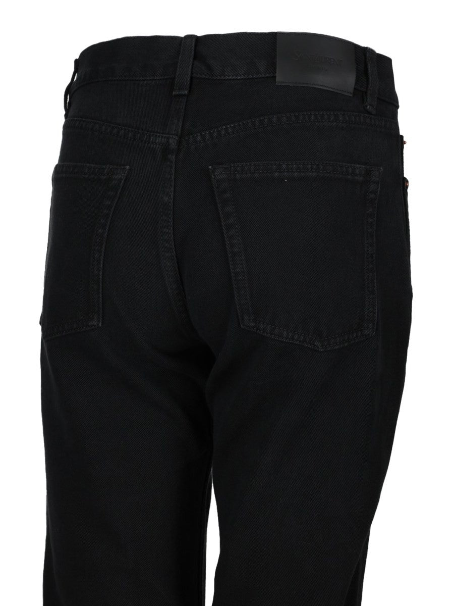 Saint Laurent Women's Jeans in Denim Di Cotone Black