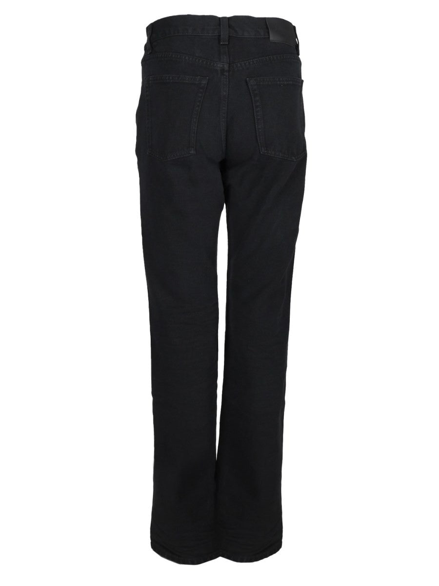 Saint Laurent Women's Jeans in Denim Di Cotone Black
