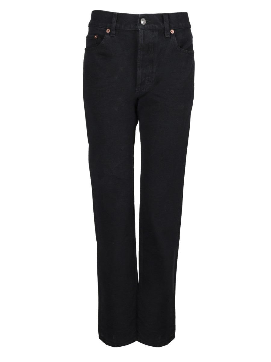 Saint Laurent Women's Jeans in Denim Di Cotone Black