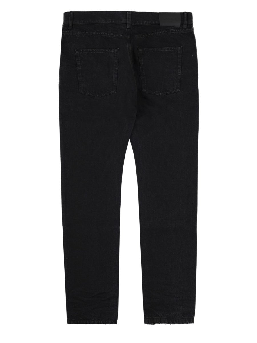 Saint Laurent Men's Jeans Slim Fit in Denim Black