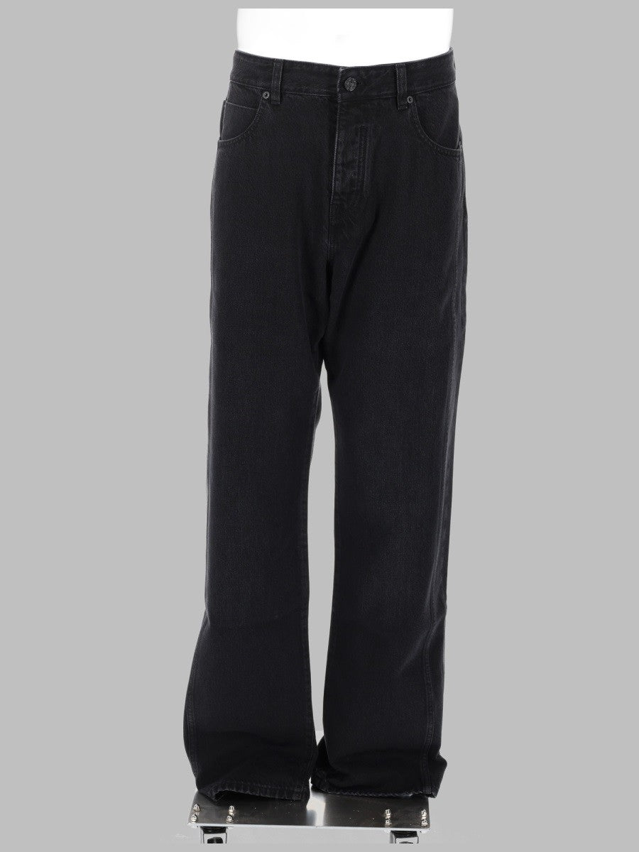 Balmain Men's Jeans Vestibilità Ampia Black