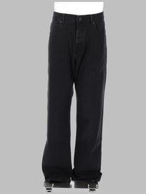 Balmain Men's Jeans Vestibilità Ampia Black