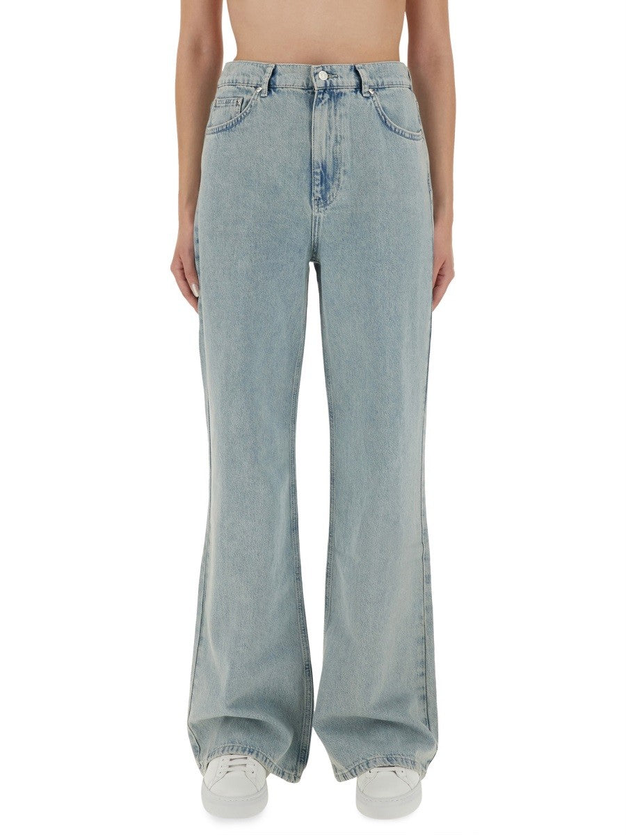 Moschino Jeans Women's Jeans Wide Leg Blue