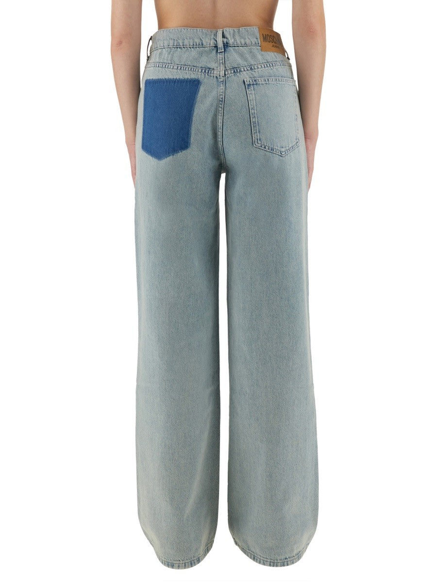 Moschino Jeans Women's Jeans Wide Leg Blue