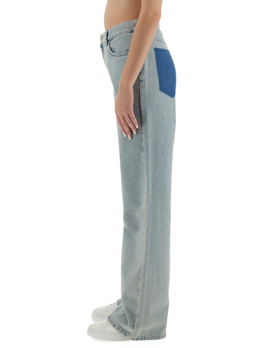 Moschino Jeans Women's Jeans Wide Leg Blue