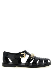 Moschino Jelly Sandals Black