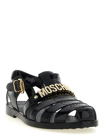 Moschino Jelly Sandals Black