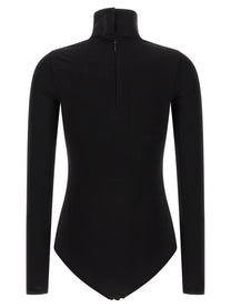 courrèges Jersey Mockneck Bodysuit Black