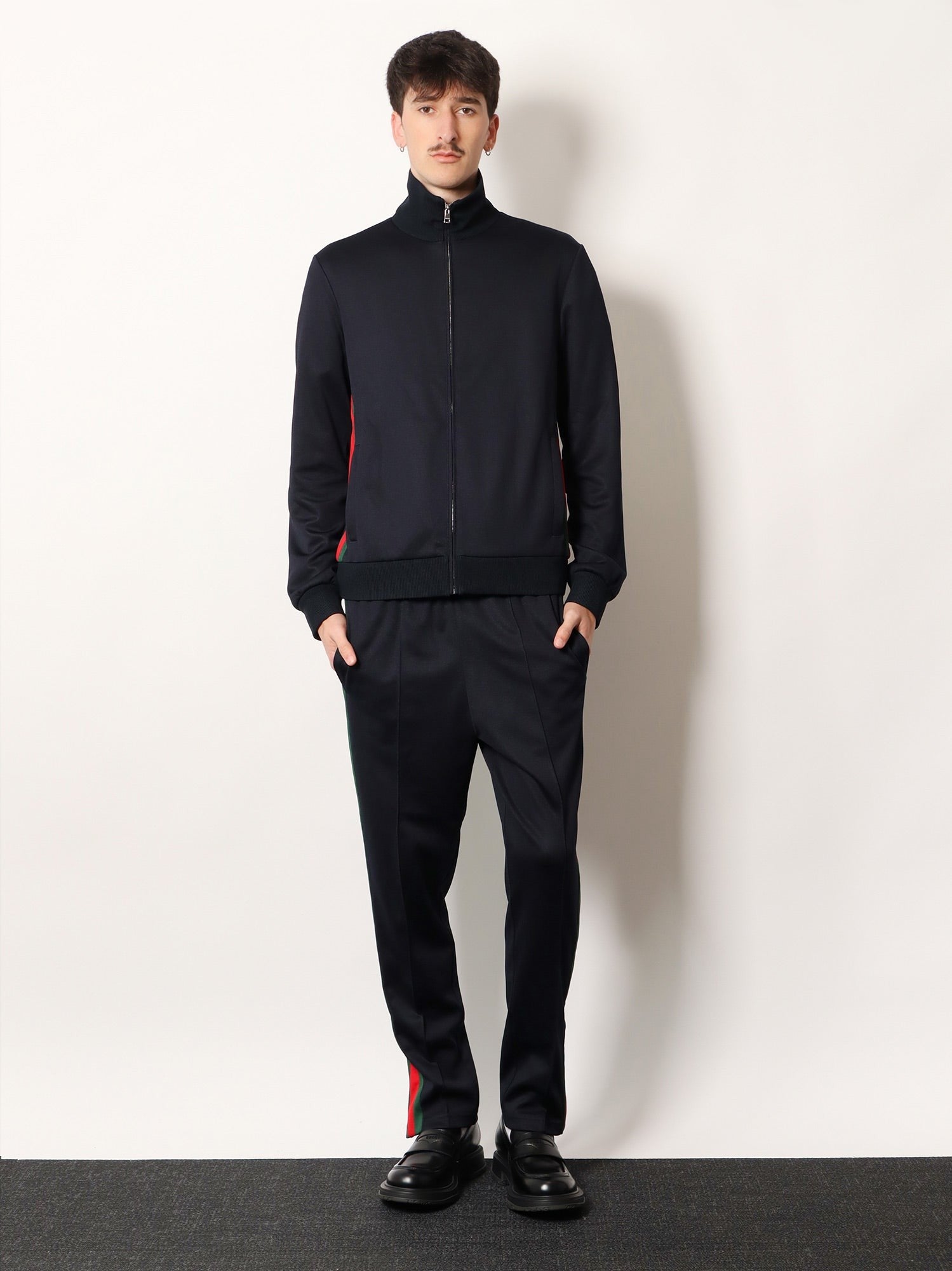 Gucci Men's Nastro Web Sweatshirt Blue