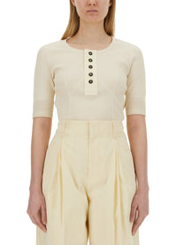 Bottega Veneta Women's Jersey Shirt White