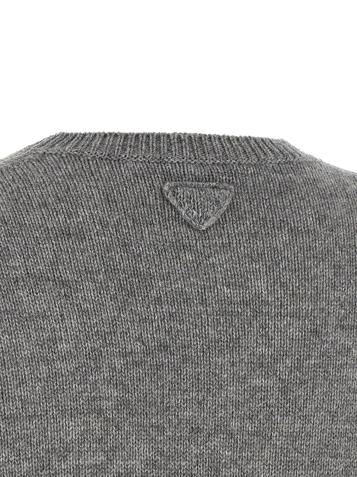 PRADA Jewel Bandana Sweater Grey