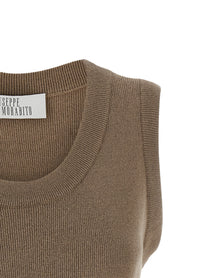 Giuseppe Di Morabito Jewel Brooch Top Beige
