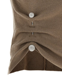 Giuseppe Di Morabito Jewel Brooch Top Beige