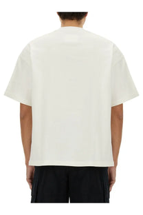 Jil Sander men’s white cotton short-sleeved t-shirt with a minimalist design and relaxed fit