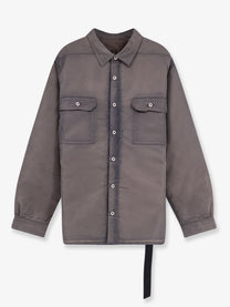 DRKSHDW Men's Jumbo Padded Outershirt Jacket Shirt Grey