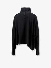 Rick Owens Women's Jumbo Tabard Alpaca and Wool Blend Top Black