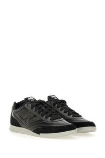 Junya Watanabe Man new balance black sneaker with sleek two-tone suede and leather uppers and white soles