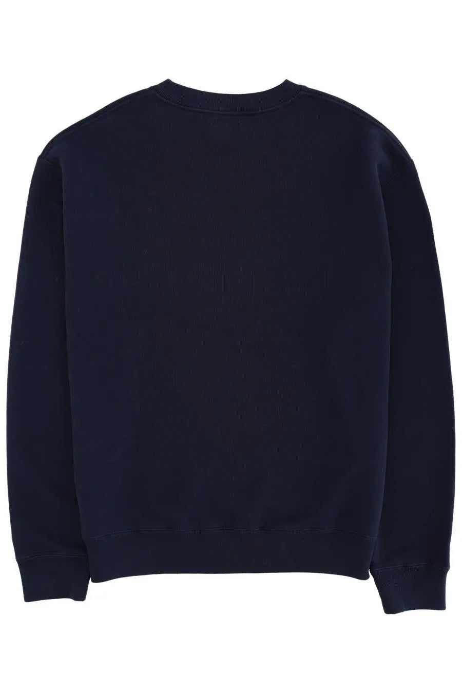 Jw anderson men’s anonymous trade sweatshirt in navy blue crewneck made from soft cotton for casual wear