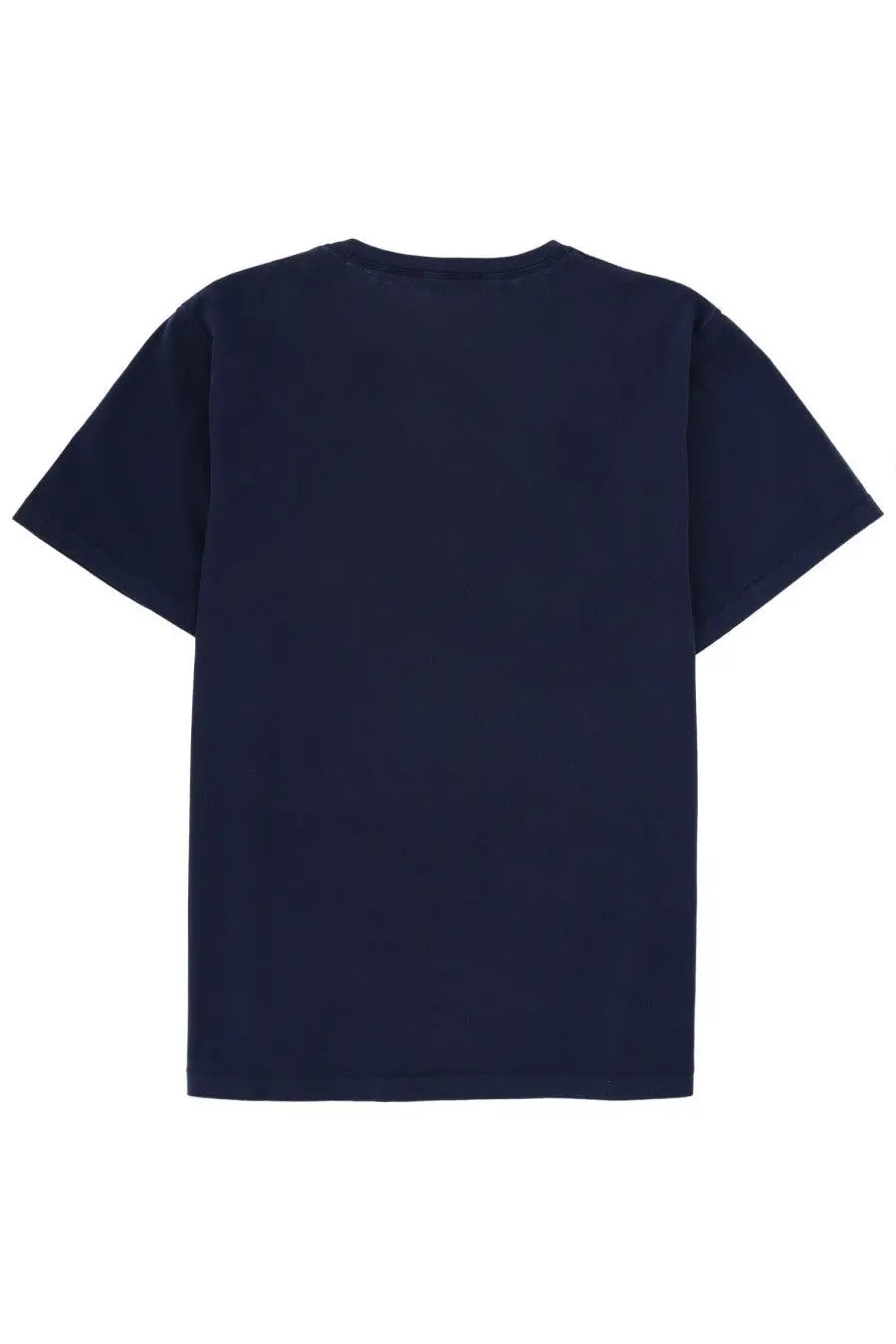 Navy blue short-sleeved cotton t-shirt for men by JW Anderson featuring a classic fit and minimalist design