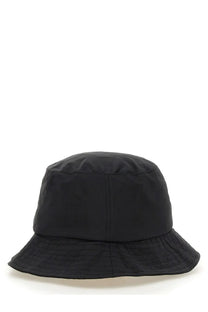 Jw anderson unisex black bucket hat with subtle quilted texture and minimalist design