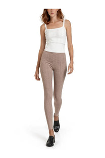 Jw anderson women’s top white paired with beige leggings featuring a subtle textured pattern for stylish comfort