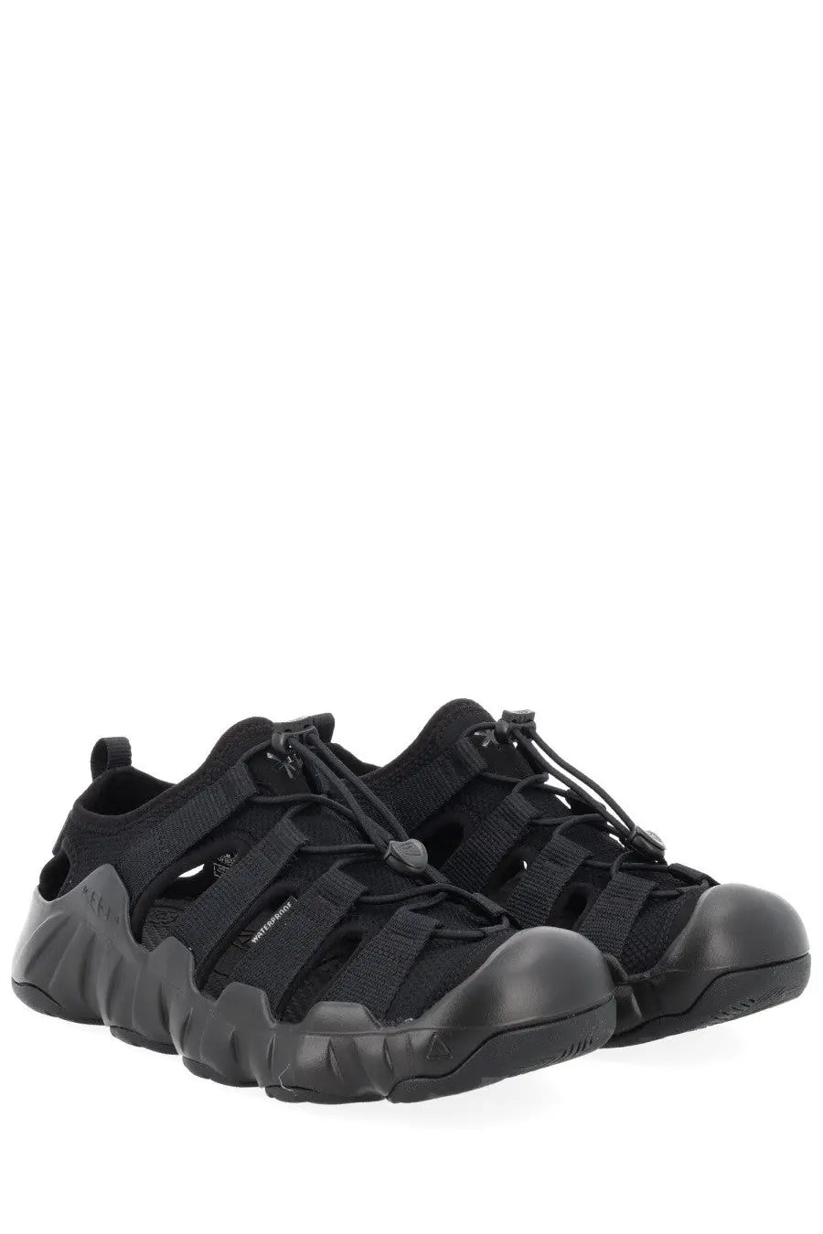 Keen men’s sandal hyperport black with adjustable straps and rugged textured sole for tactical outdoor use