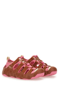 Keen women’s hyperport h2 sneaker multicolor pink and brown water sandals with adjustable straps for outdoor use