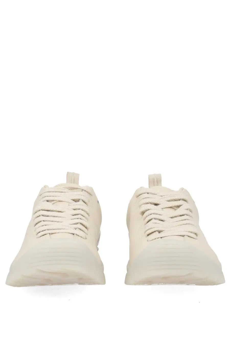 Keen women’s jasper se1 sneaker white cream-colored suede with chunky rubber sole and matching laces front view