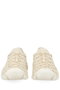 Keen women’s sneaker uneek white cream-colored woven mesh sneakers with chunky rubber sole for casual wear