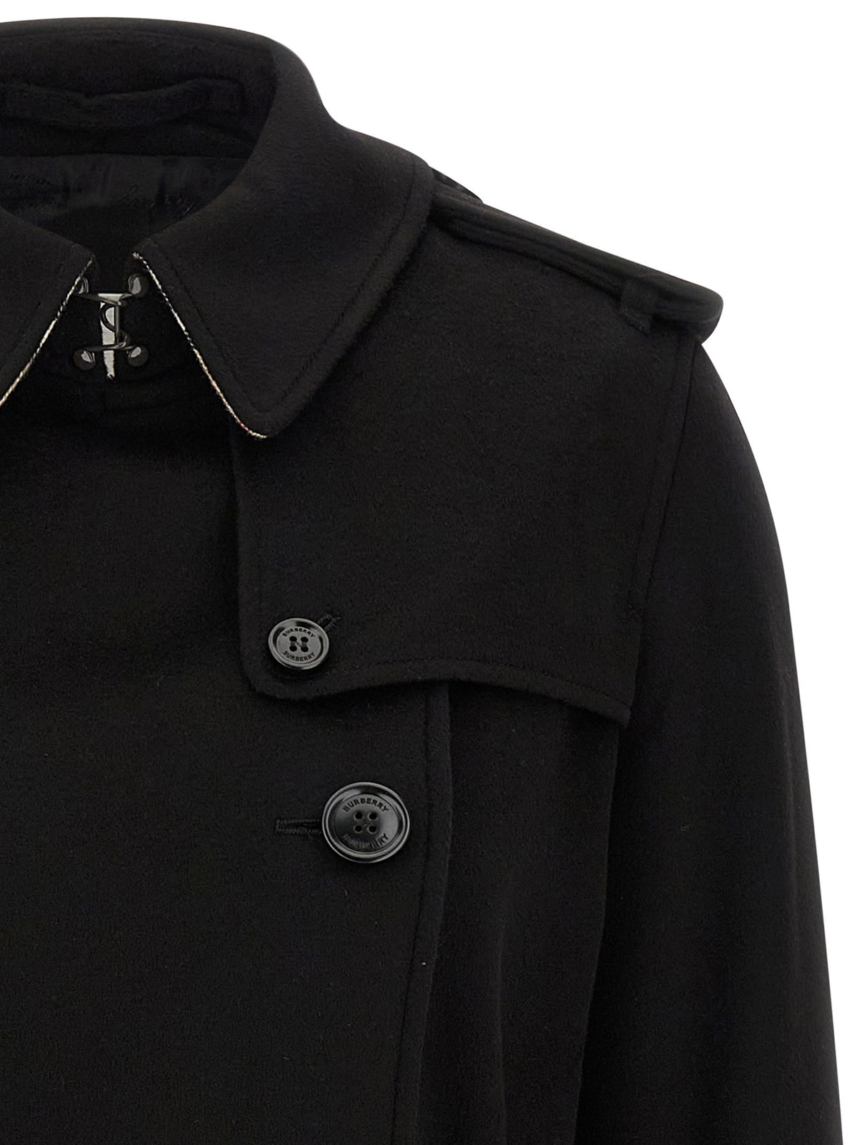 Burberry Kensington Trench Coat Black