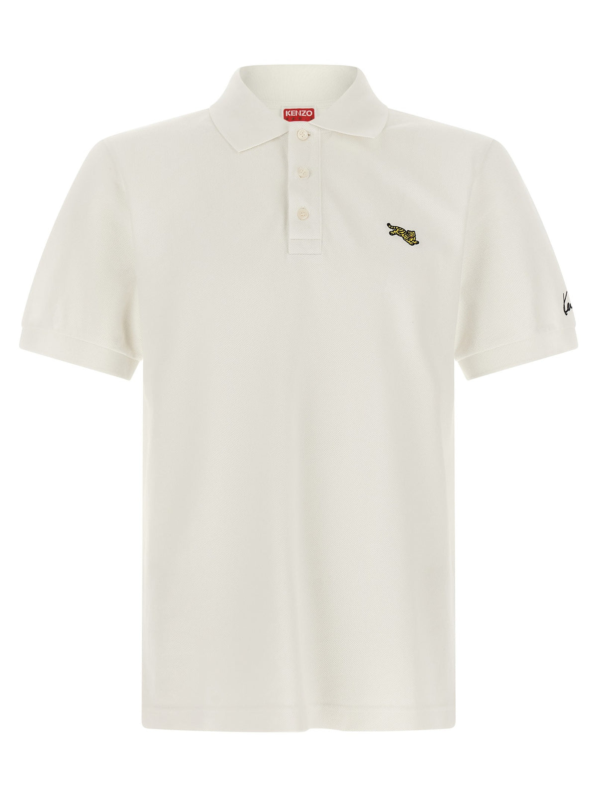 Kenzo Kenzo Happy Tiger Polo Shirt White