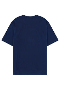 Navy blue cotton t-shirt with relaxed fit and crew neckline from Kenzo men’s boke flower shirt blue collection