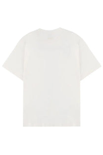 Kenzo men’s white cotton t-shirt with relaxed fit and short sleeves perfect for casual wear