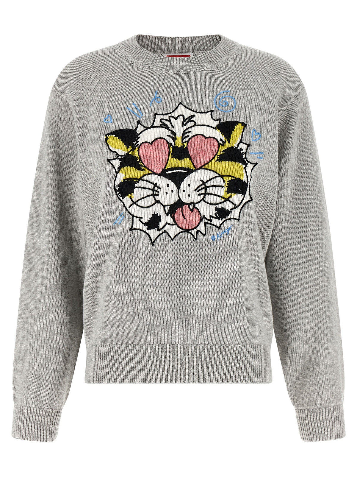 Kenzo Kenzo Wild Tiger Sweater Grey