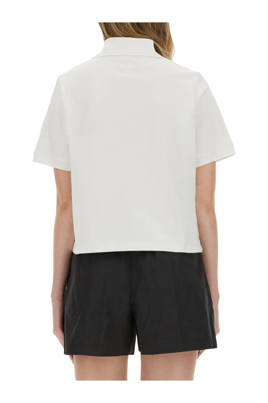 Kenzo women’s polo shirt boke flower white short-sleeved collared shirt made of breathable cotton