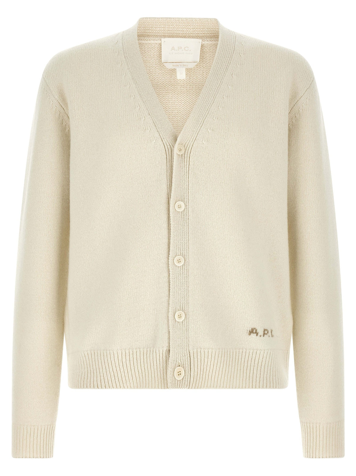 A.P.C Kevin Cardigan White