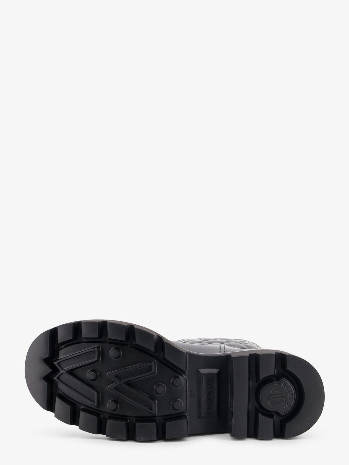 Moncler Women's Kickstream Quilt Pvc and Neoprene Rain Boots Black