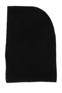 Kijima takayuki womens cashmere balaclava black soft textured knit beanie for warmth and style