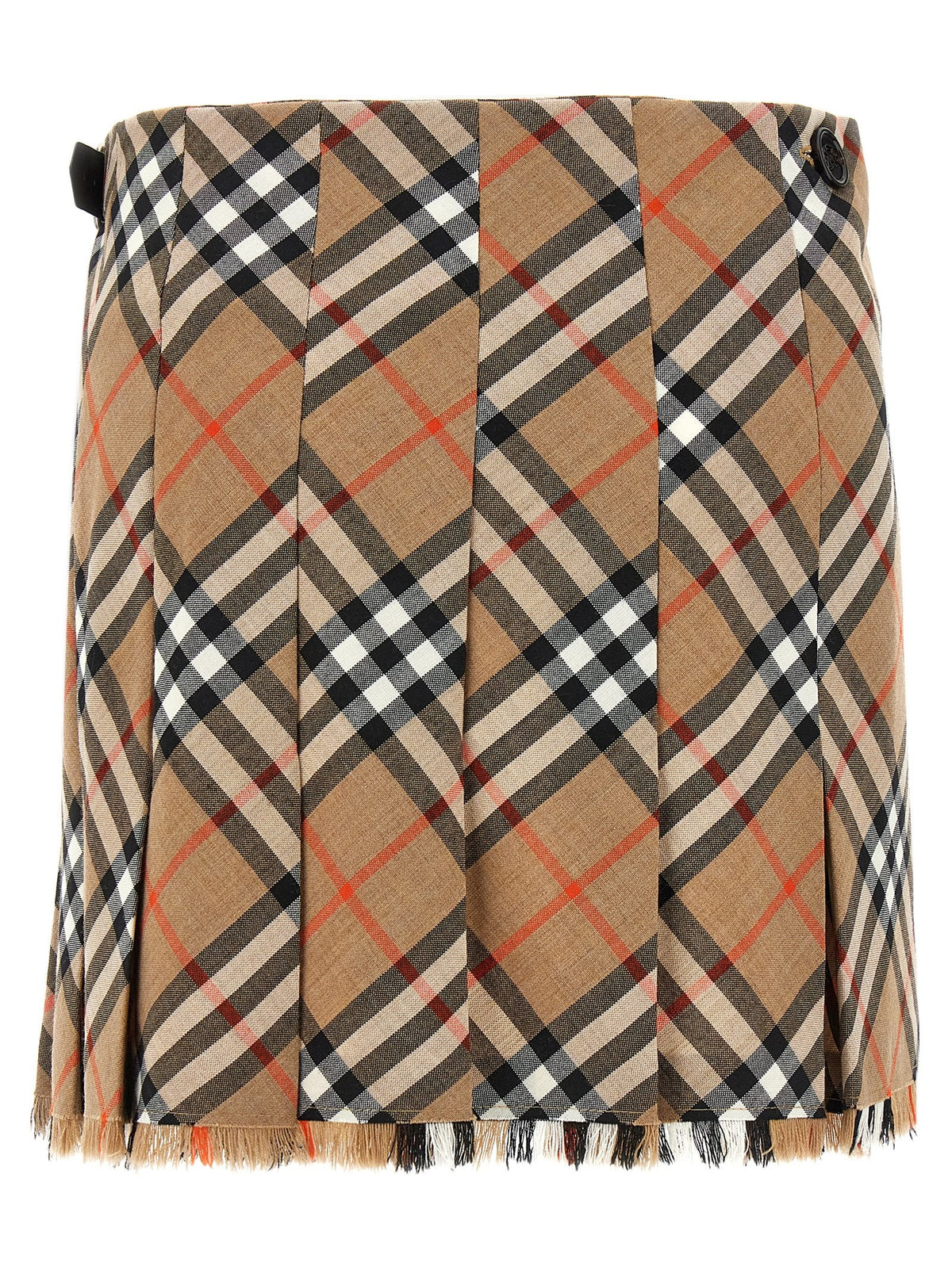 Burberry Kilt Skirt Gold