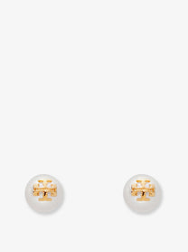 Tory Burch Women's Kira Pearl Earrings Gold