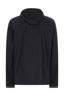KläTtermusen men’s giacca nal black hooded jacket with sleek minimalist design and subtle seam detailing