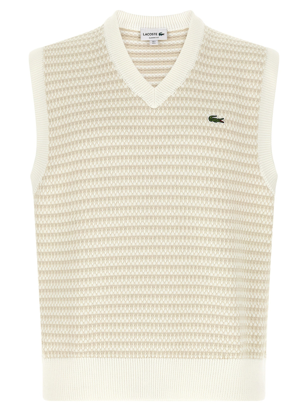 Lacoste Knit Vest Beige