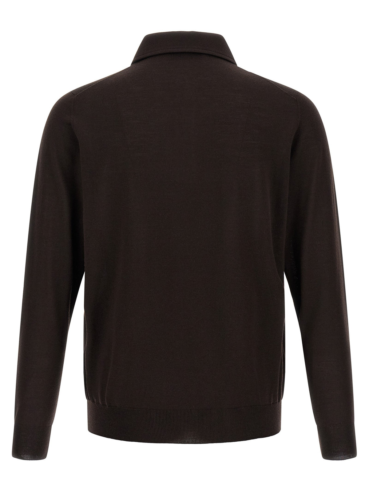 Larmeri Studio Knitted Polo Shirt Brown