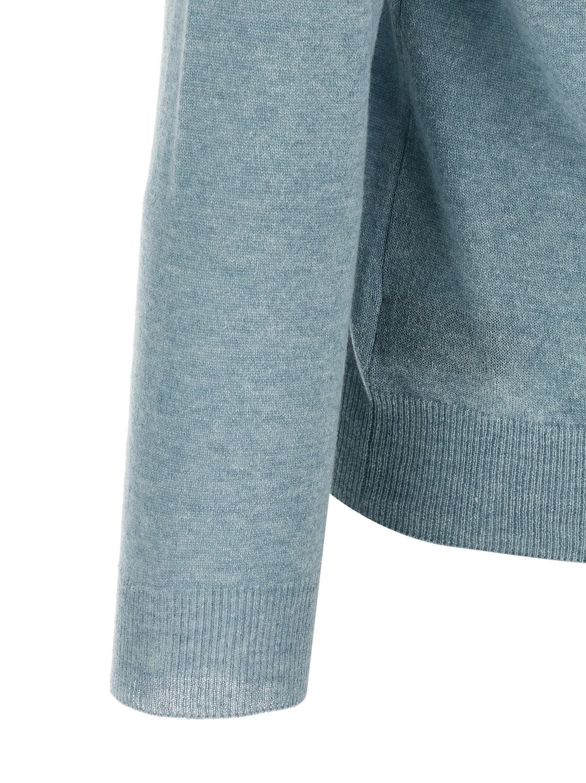 Zanone Knitted Polo Shirt Blue