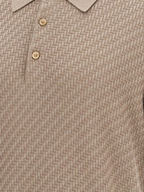 Brioni Knitted Polo Shirt Beige