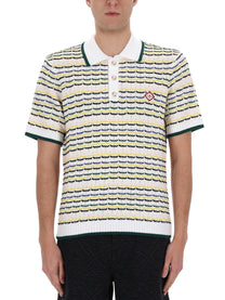 Casablanca Men's Knitted Polo Multicolor