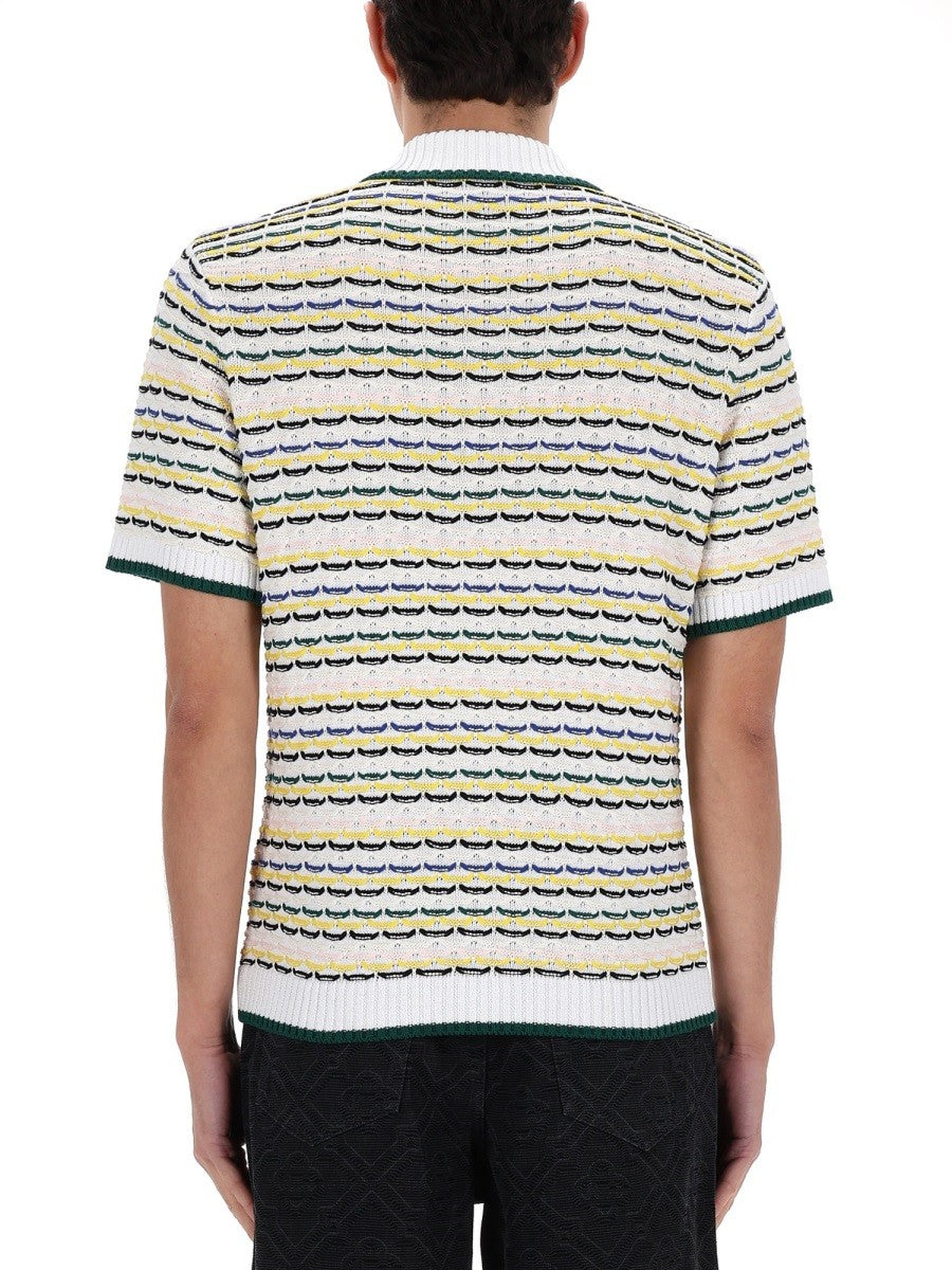 Casablanca Men's Knitted Polo Multicolor