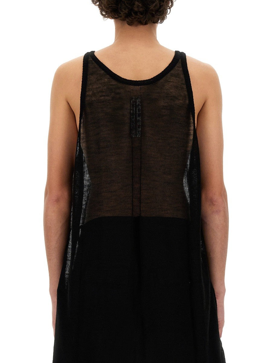 Rick Owens Men's Knitted Tank Top Black