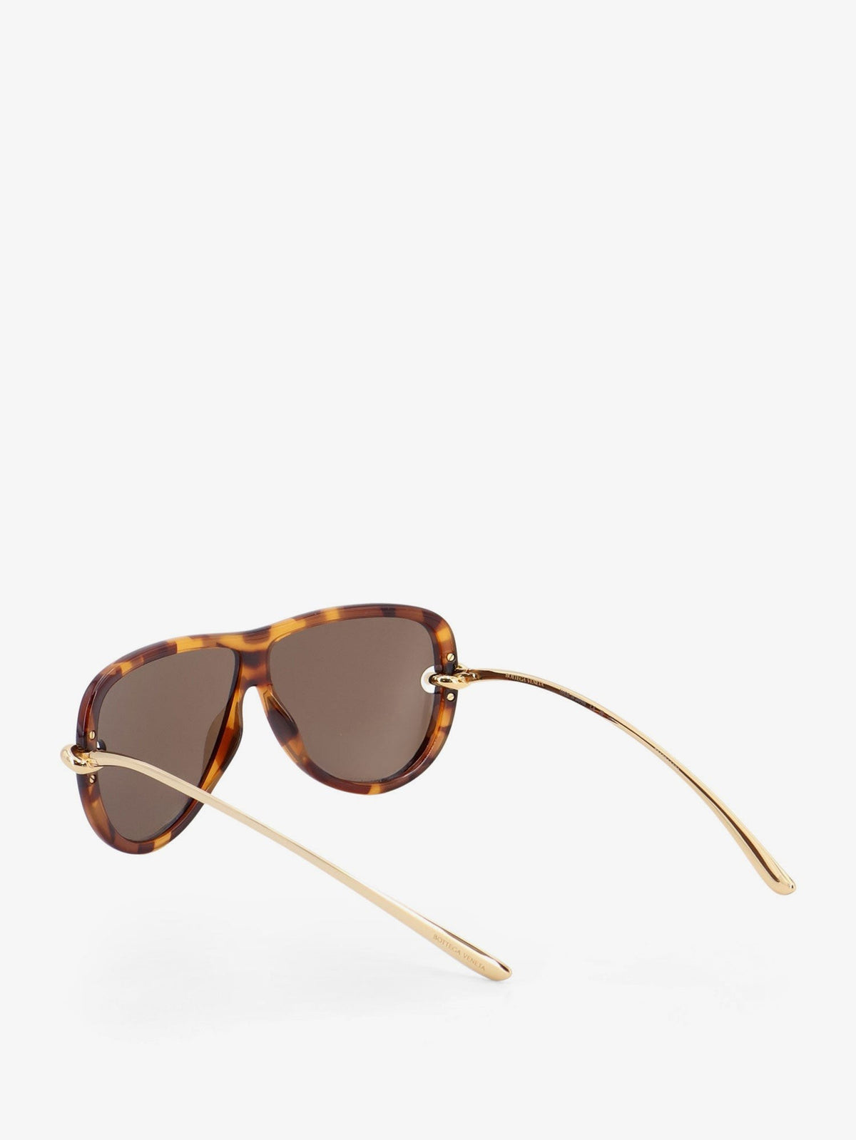 Bottega Veneta Women's Knot Aviator Acetate Sunglasses Brown