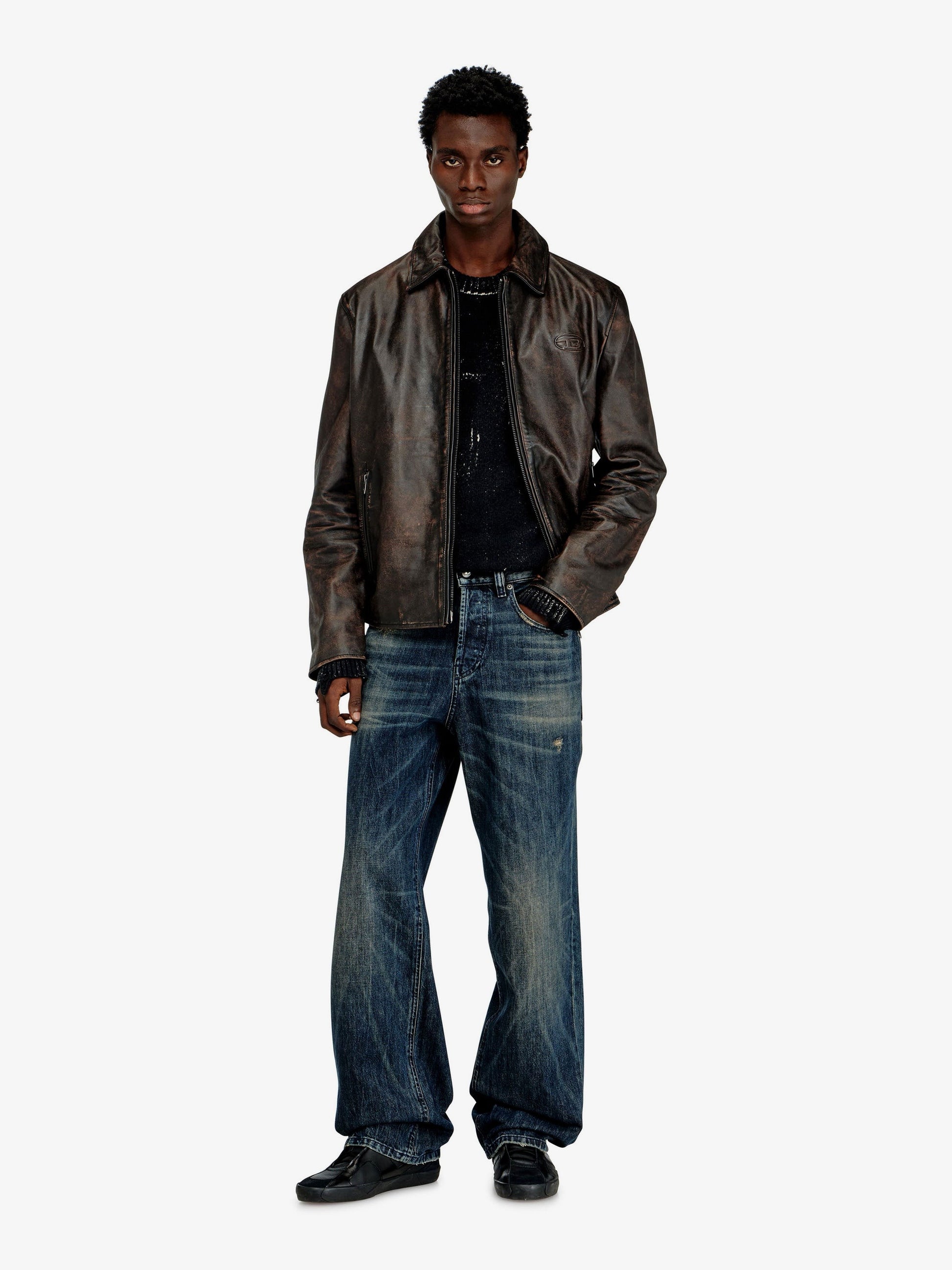 Diesel Men's Amar Wrd Jacket Brown